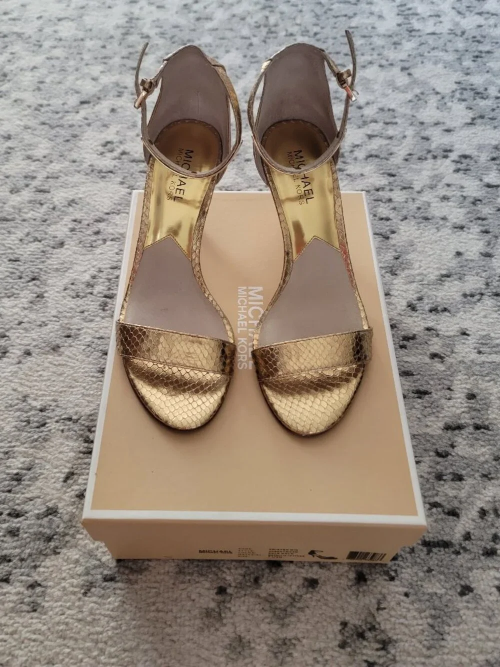 Michael Kors Kristen Mid Metallic Leather Shoes (Size 7.5M)